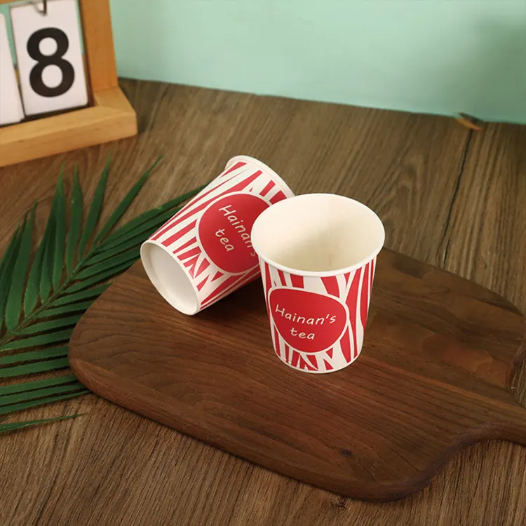 Printed Disposable Water Based Coating Paper Cups with Logo