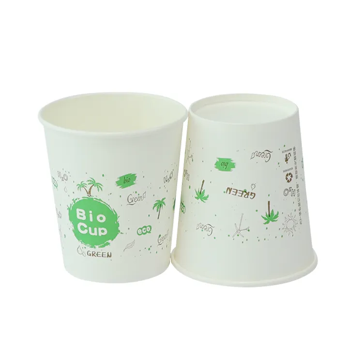Printed Disposable Water Based Coating Paper Cups with Logo