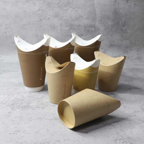 Disposable Butterfly Closure Paper Cups for Hot Cold Drinks
