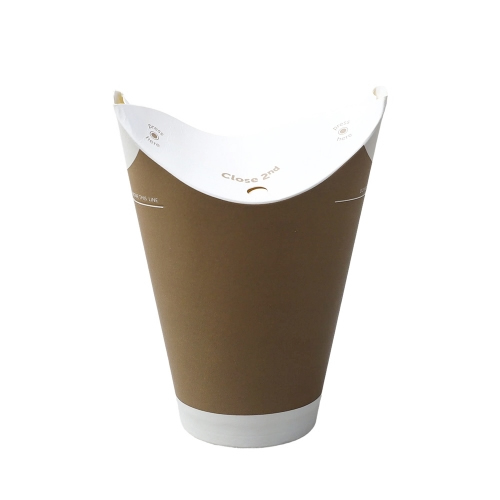 Disposable Butterfly Closure Paper Cups for Hot Cold Drinks