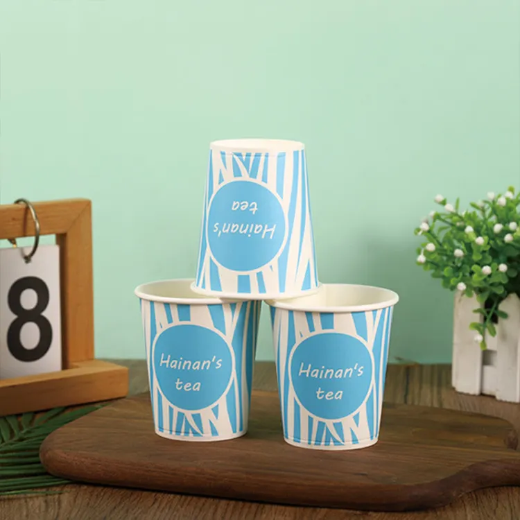 Printed Disposable Water Based Coating Paper Cups with Logo