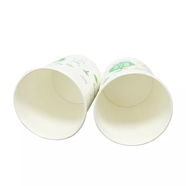 100% Disposable Plastic Free Paper Cup Single Wall Paper Coffee Cup