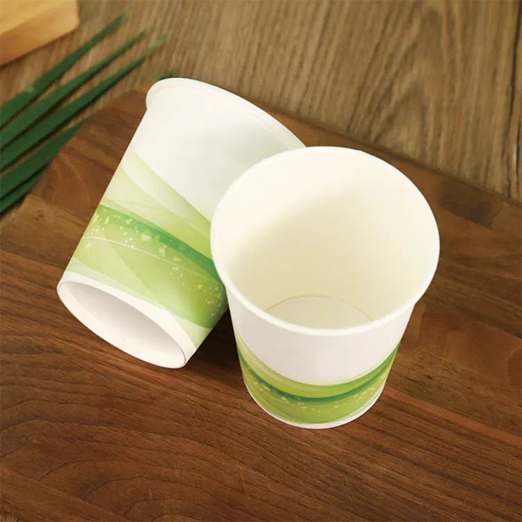 Printed Disposable Water Based Coating Paper Cups with Logo