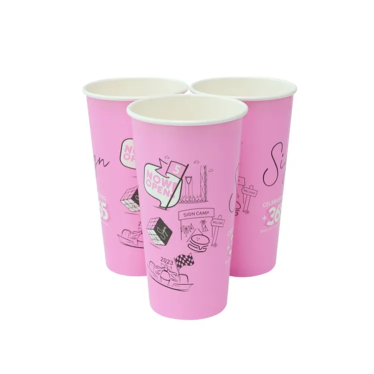Double PE Coated Cold Drink Paper Cup