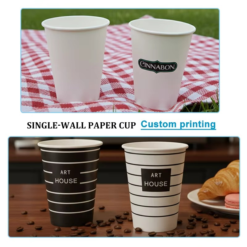 Custom Water Based Coating Disposable Paper Cup
