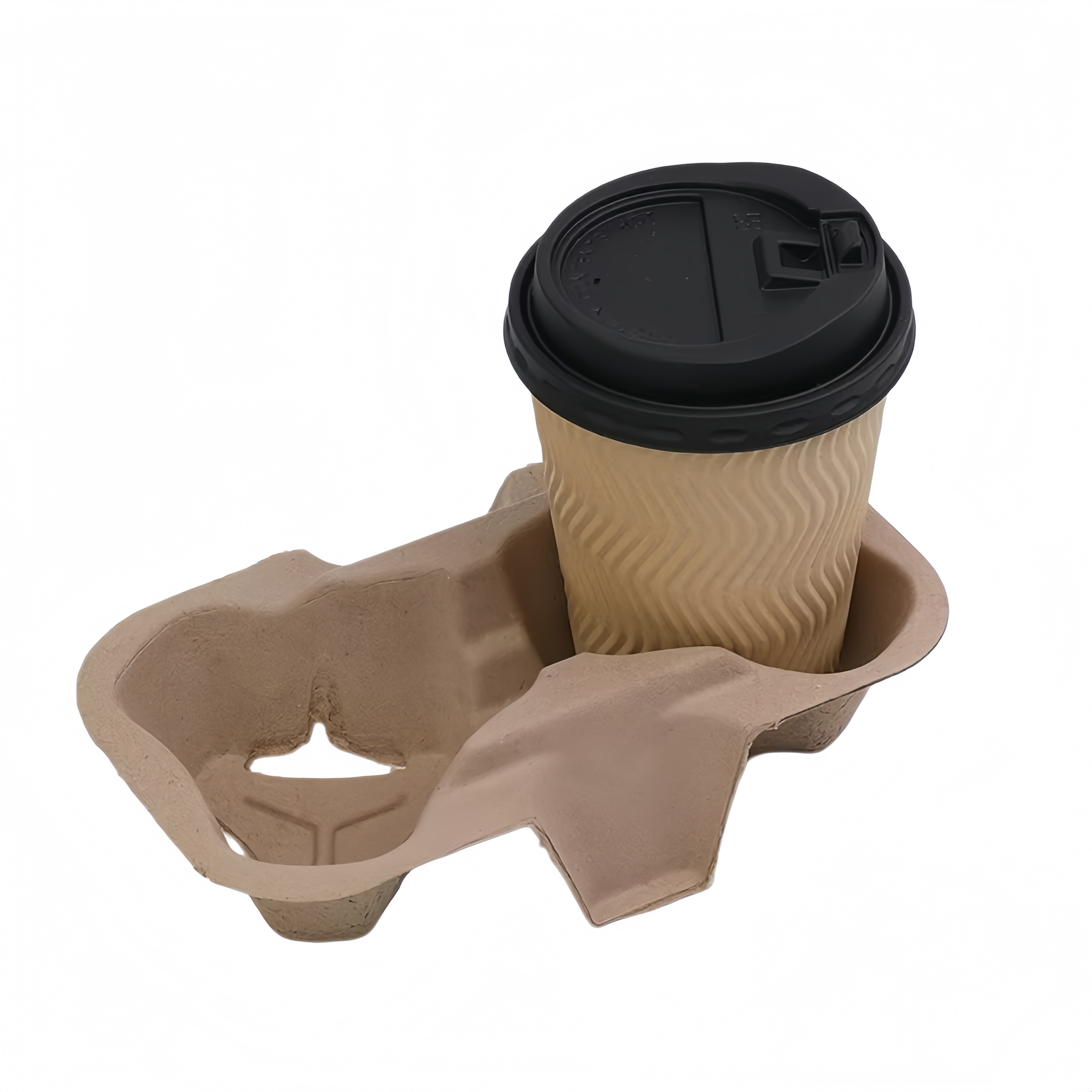 M2 Eco-friendly Pulp Molded Drink Carrier Tray