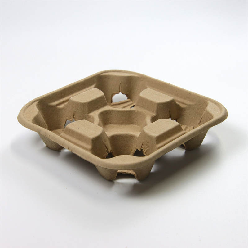 Recycled Pulp 4 Cup Drink Carrier